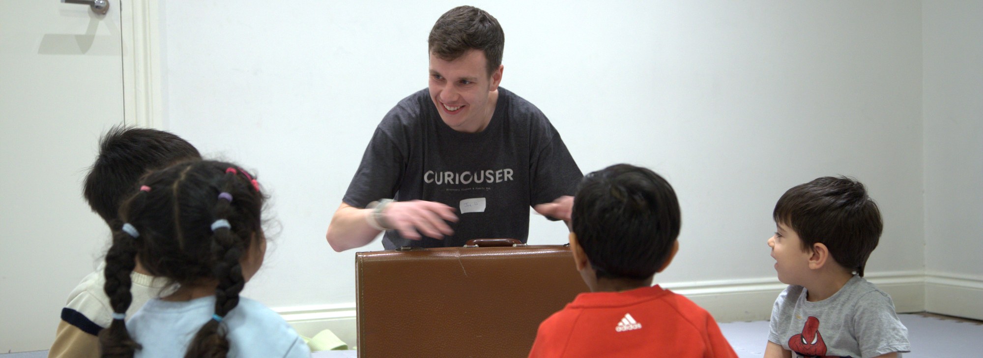 Children at a Curiouser holiday camp