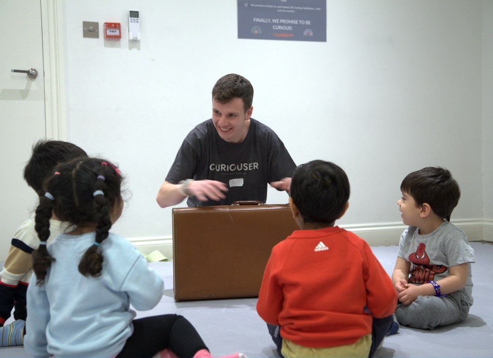 Story time with a Curiouser facilitator